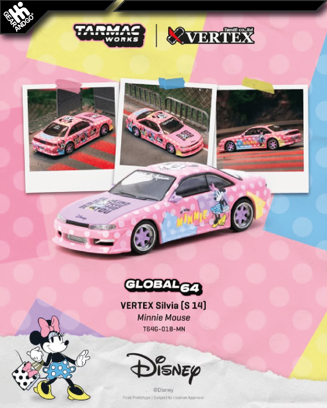 TARMAC - VERTEX SILVIA S15 *MINNIE MOUSE*
