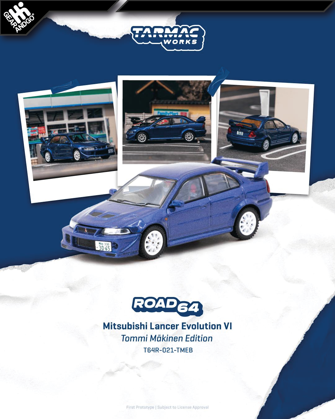 TARMAC - MITSUBISHI LANCER EVOLUTION VI, TOMMI MÄKINEN EDITION