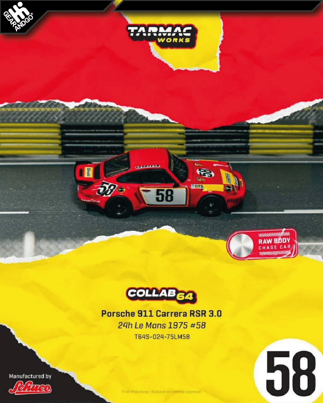 TARMAC - 1975 PORSCHE 911 CARRERA RSR 3.0 #58 24H LE MANS