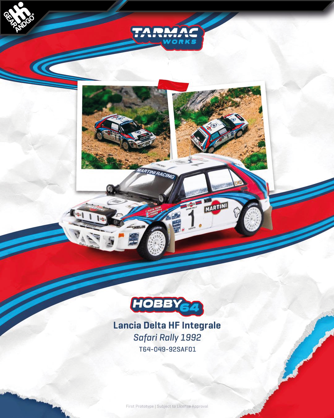 TARMAC - 1992 LANCIA DELTA HF INTEGRALE #1 JUHA KANKKUNEN/JUHA PIIRONEN SAFARI RALLY