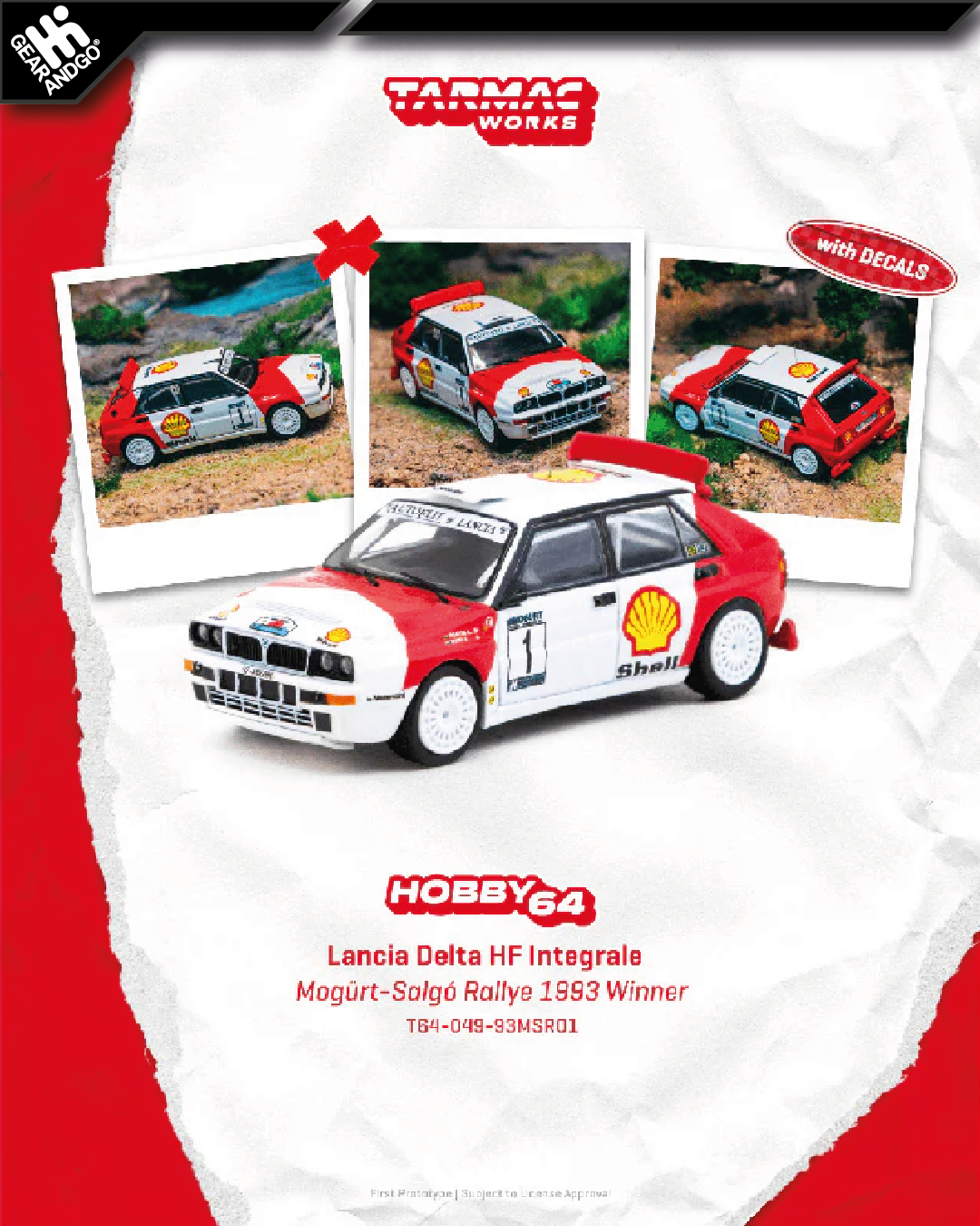 TARMAC - LANCIA DELTA HF INTEGRALE - MOGÜRT-SALGÓ RALLYE 1993 WINNER