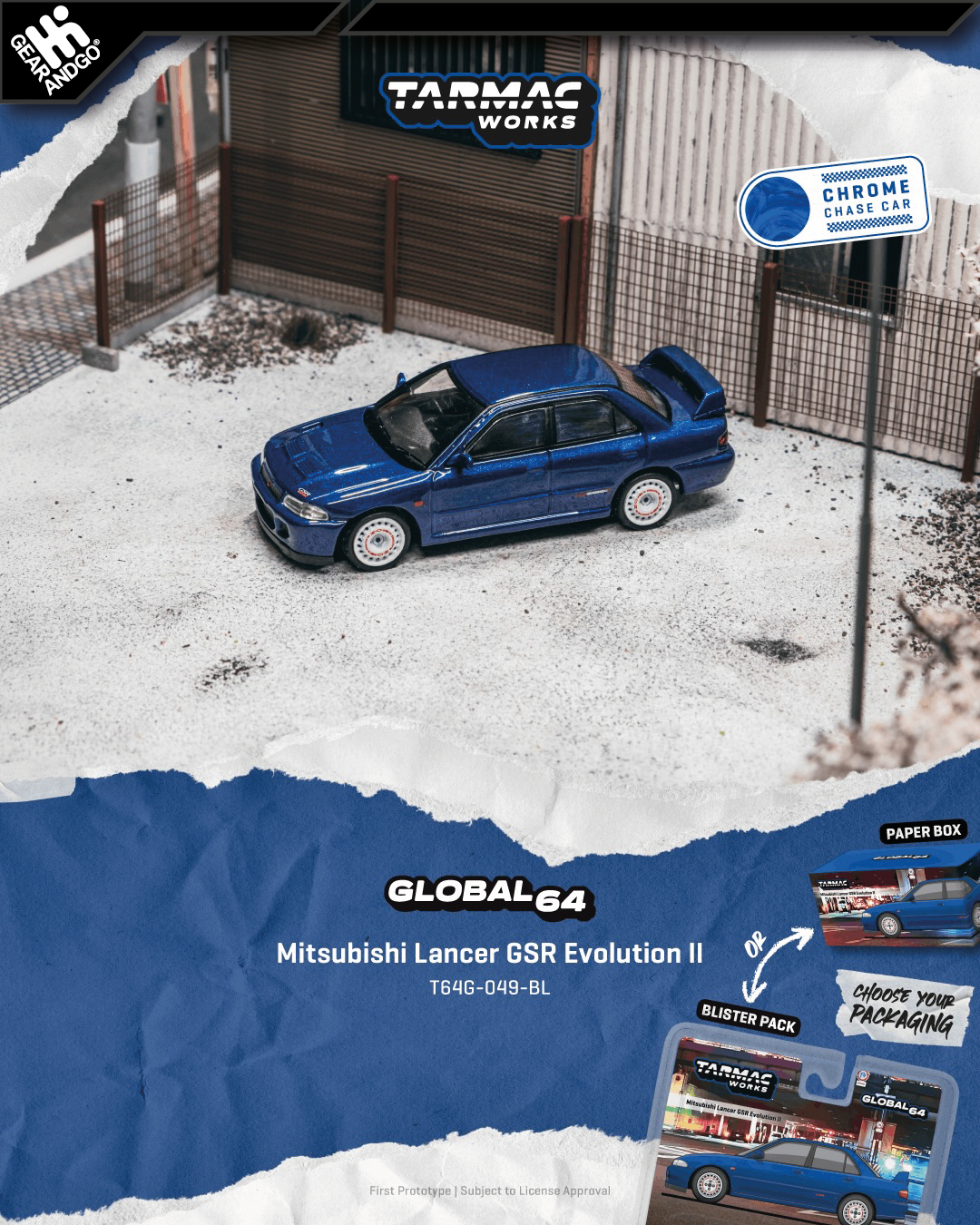 TARMAC - MITSUBISHI LANCER GSR EVOLUTION II