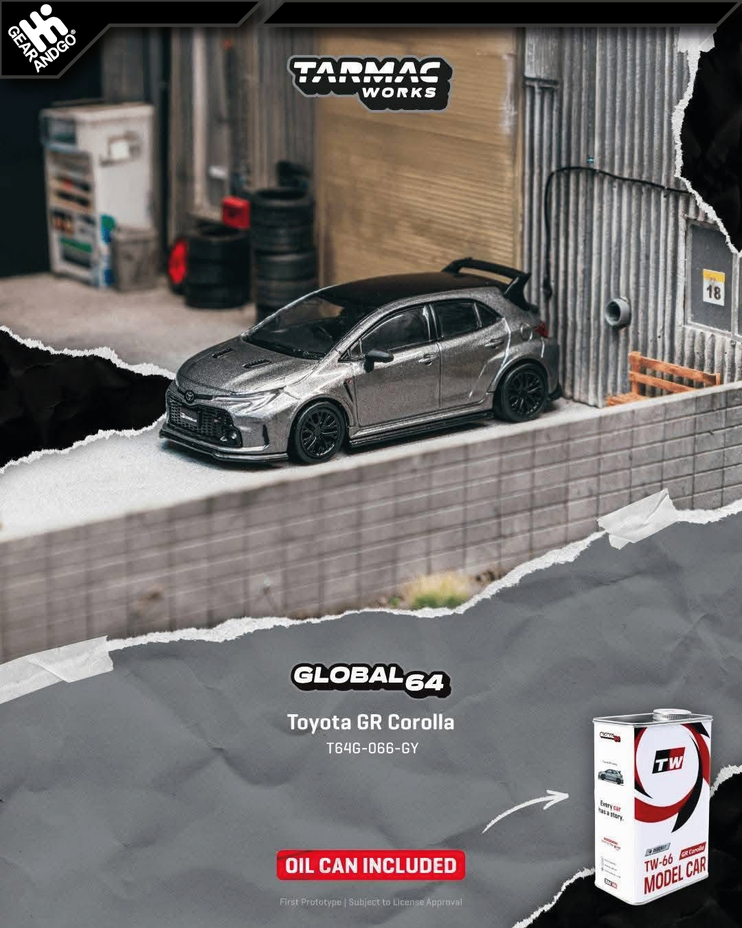 TARMAC - TOYOTA GR COROLLA + OIL CAN
