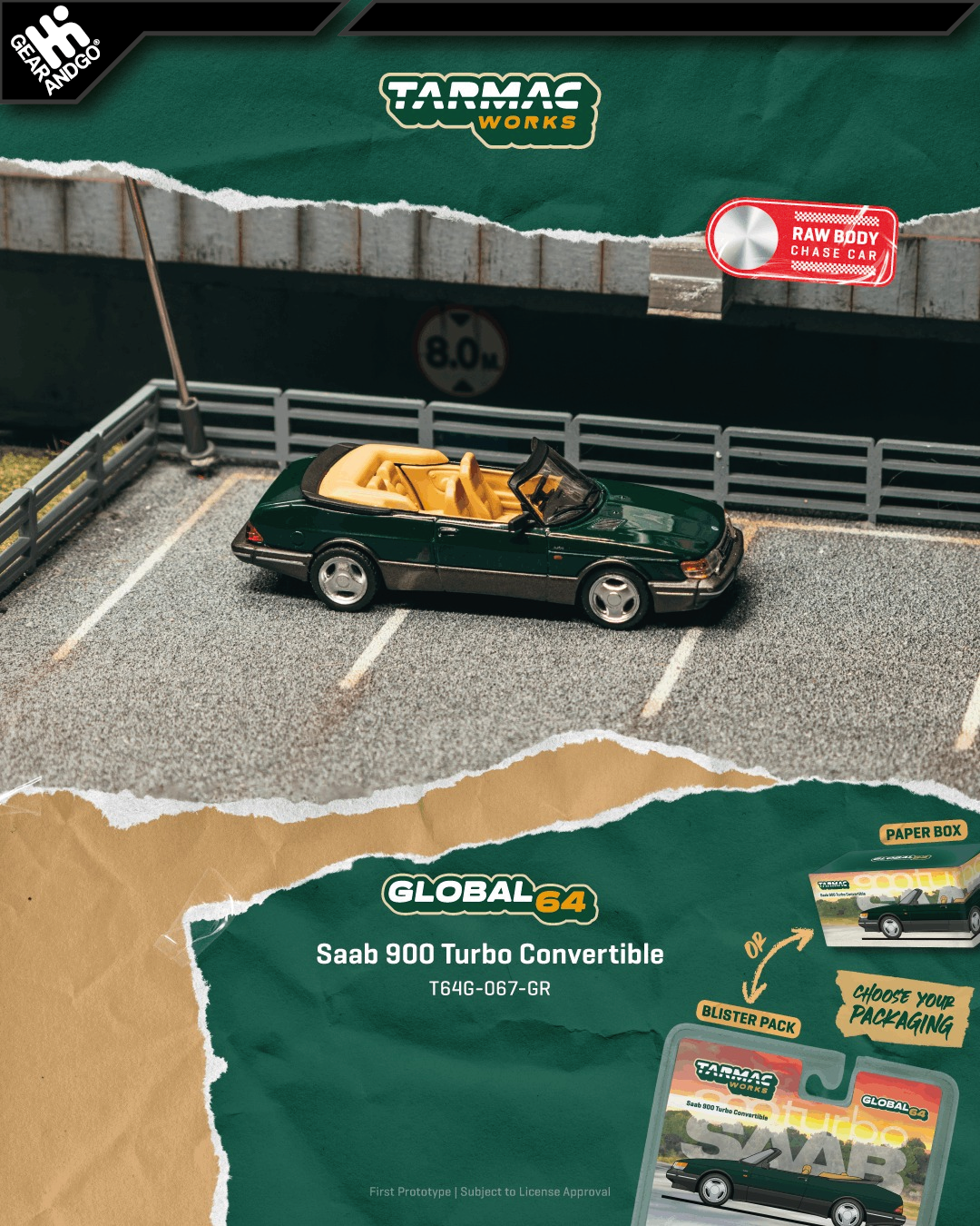 TARMAC - 1997 SAAB 900 TURBO CABRIOLET