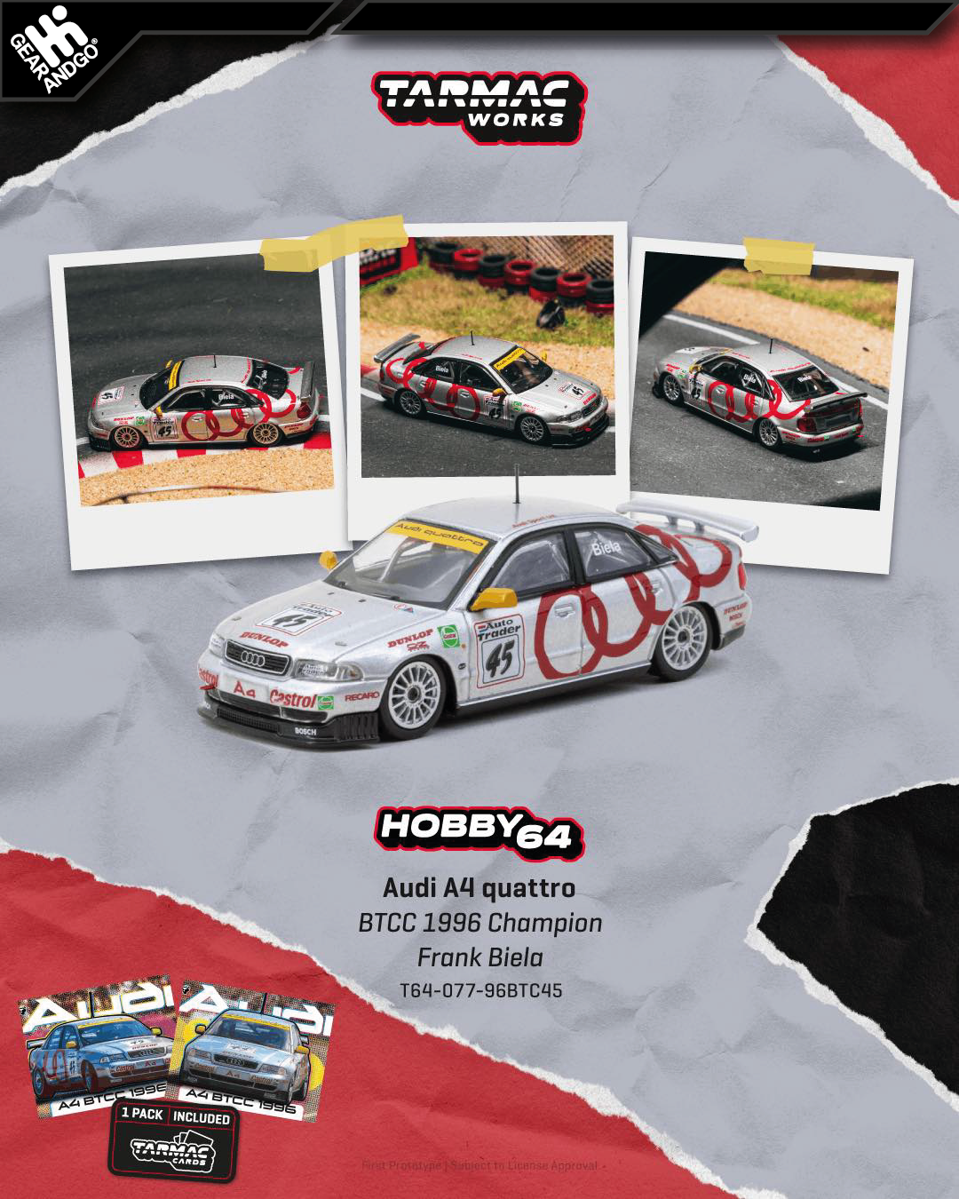 TARMAC - AUDI A4 QUATTRO *BTCC 1996 CHAMPION FRANK BIELA*