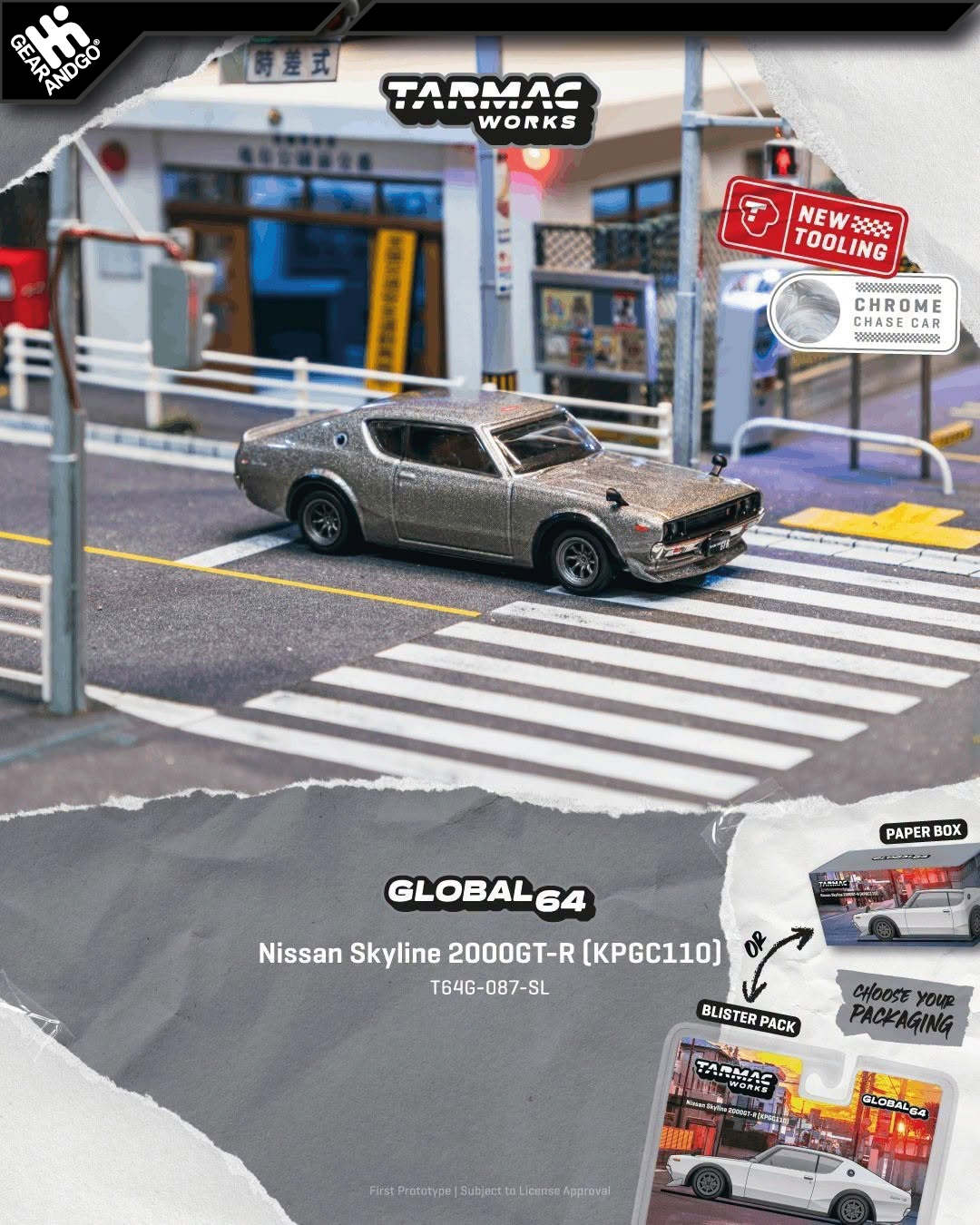 TARMAC - 1969 NISSAN SKYLINE 2000GT-R (KPGC1100)