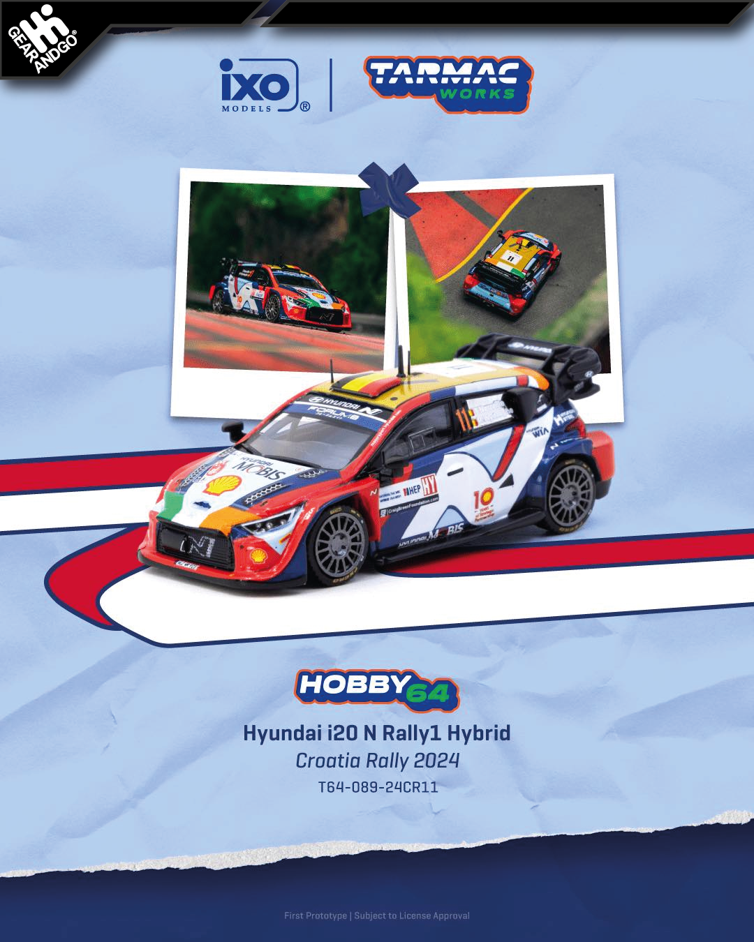 TARMAC - 2024 Hyundai i20 N Rally1 Hybrid Thierry Neuville/Martijn Wydaeghe Croatia Rally