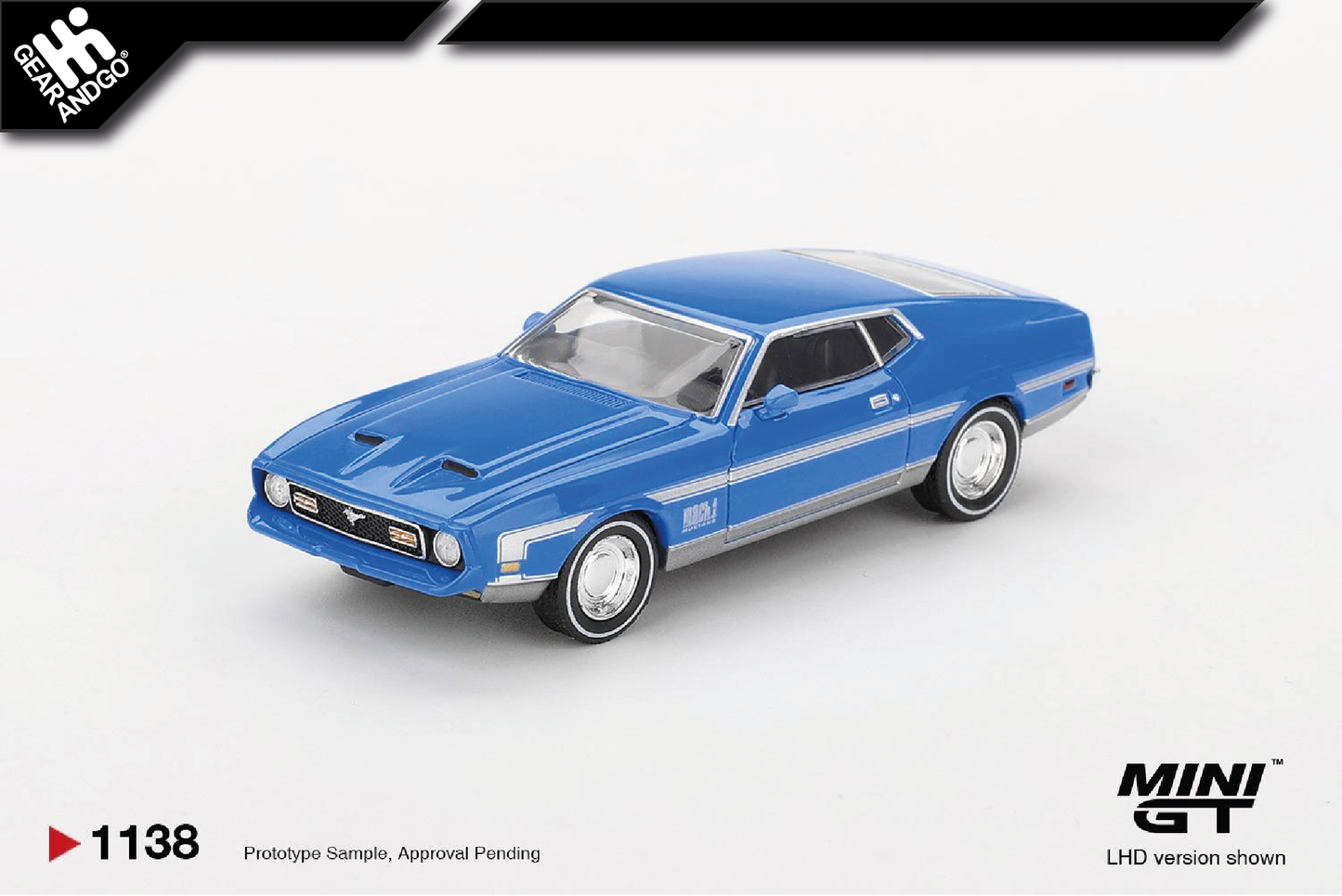 MINI GT 1138 - FORD MUSTANG MACH 1 GRABBER BLUE