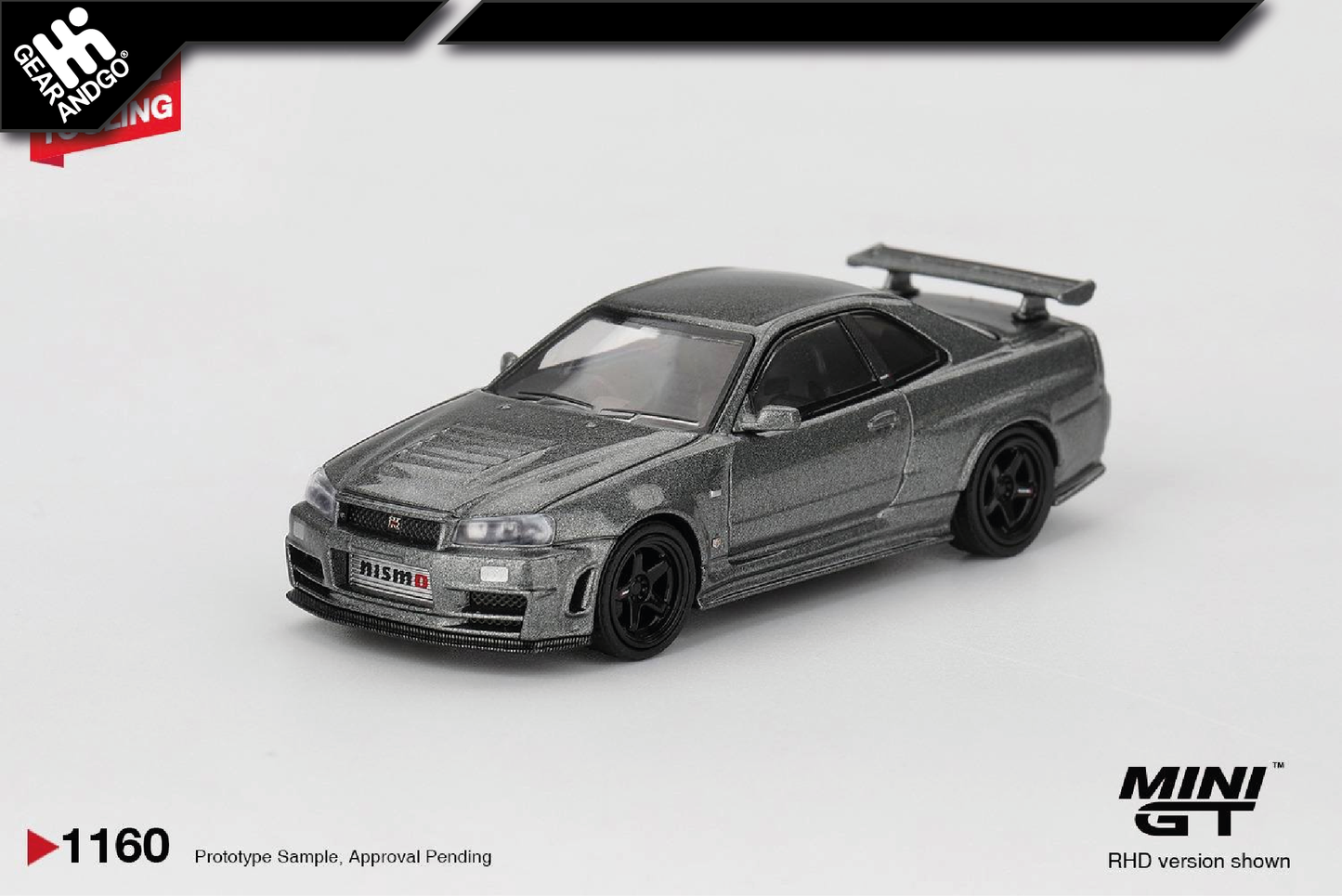 MINI GT 1160 - NISSAN SKYLINE GT-R (NISMO BNR34 CRS VERSION)