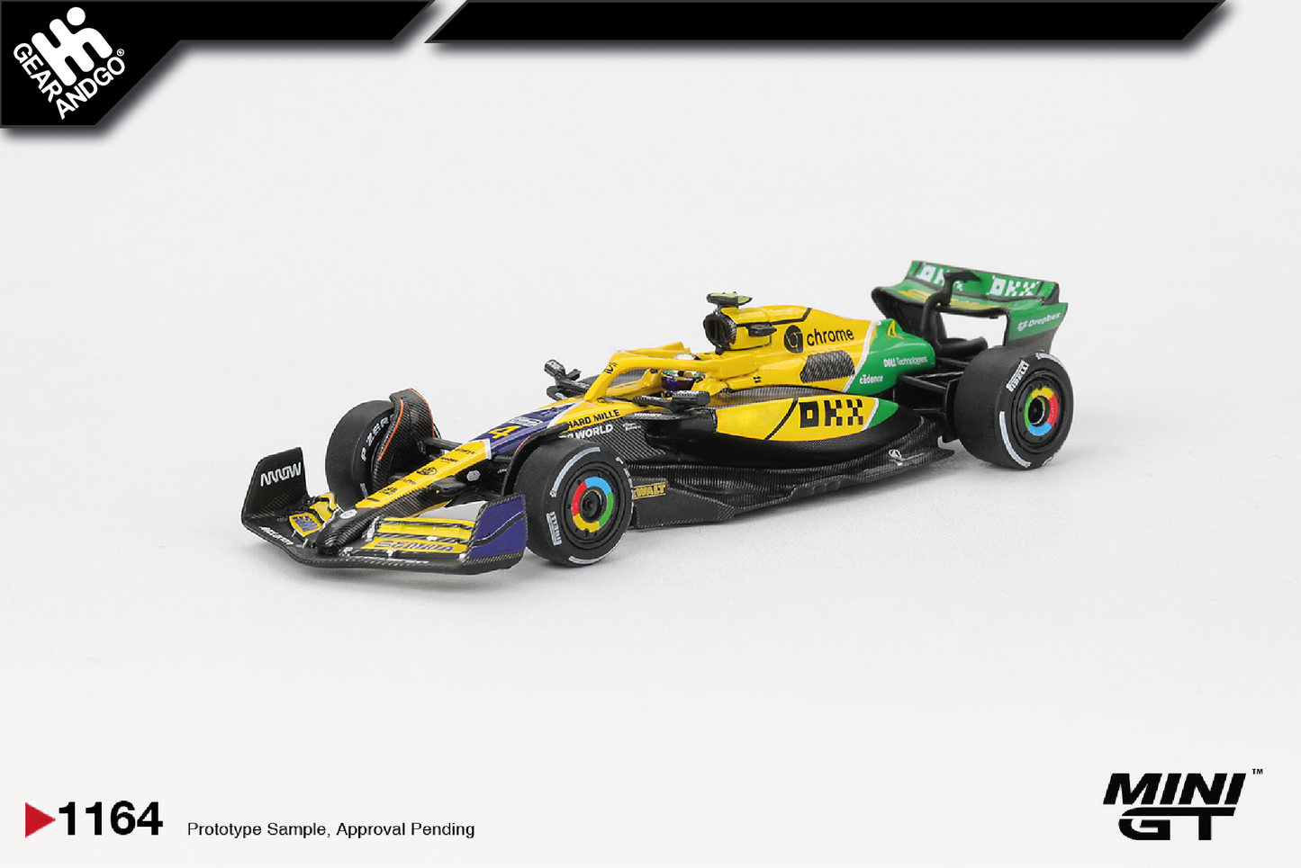 MINI GT 1164 - 2024 MCLAREN MCL38 #4 LANDO NORRIS MONACO GP