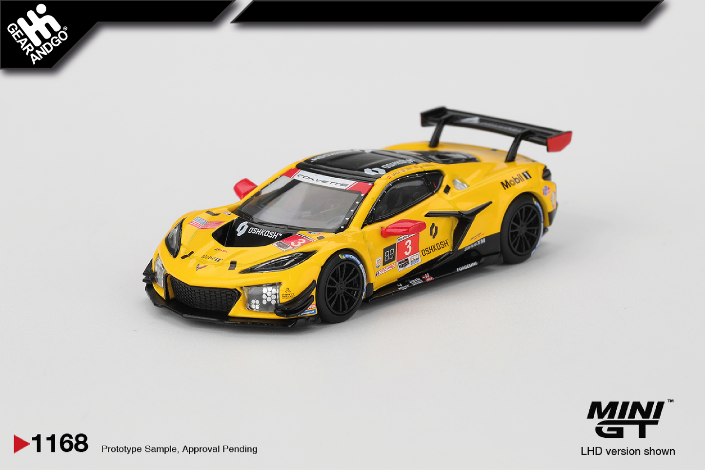 MINI GT 1168 - 2025 CHEVROLET CORVETTE Z06 GT3 R #3 PRATT MILLER MOTORSPORTS DAYTONA 24 HRS