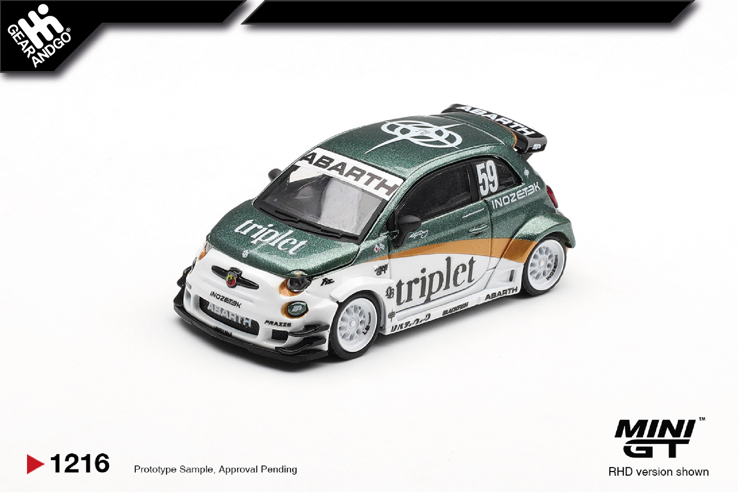 MINI GT 1216 - ABARTH 595 LB-WORKS