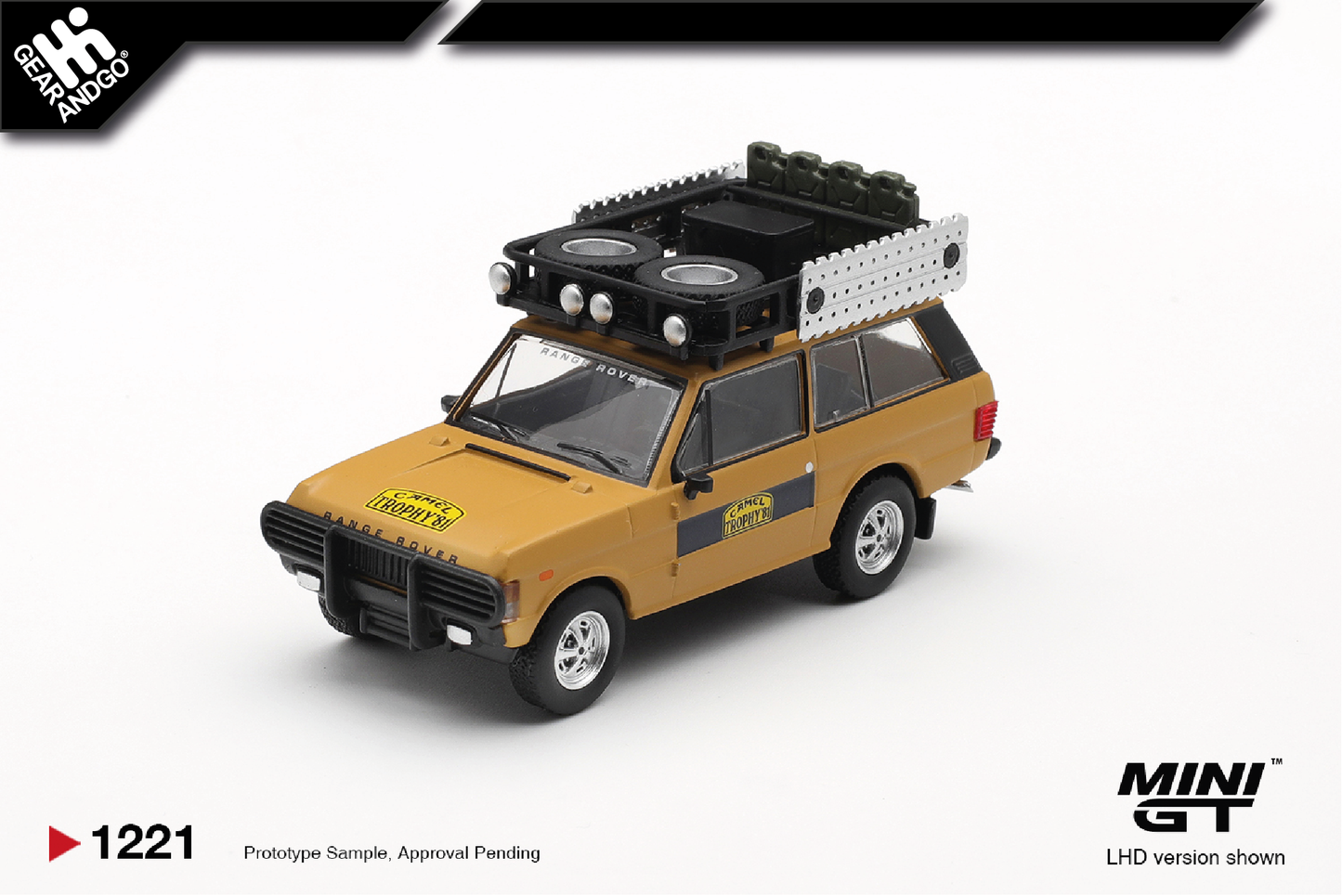 MINI GT 1221 - RANGE ROVER 1981 CAMEL TROPHY SUMATRA K.STOPPA & A.VALLDORF
