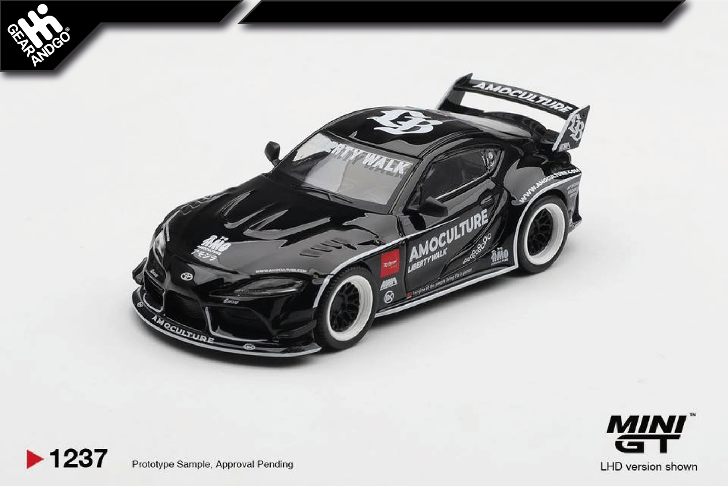 MINI GT 1237 - TOYOTA GR SUPRA LB★WORKS AMOCULTURE
