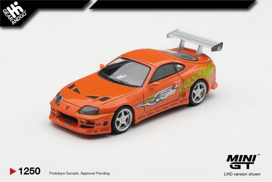 MINI GT 1250 - 2001 TOYOTA SUPRA MK4 (A80) ROMEX BRIAN O`CONNER *THE FAST AND THE FURIOUS*