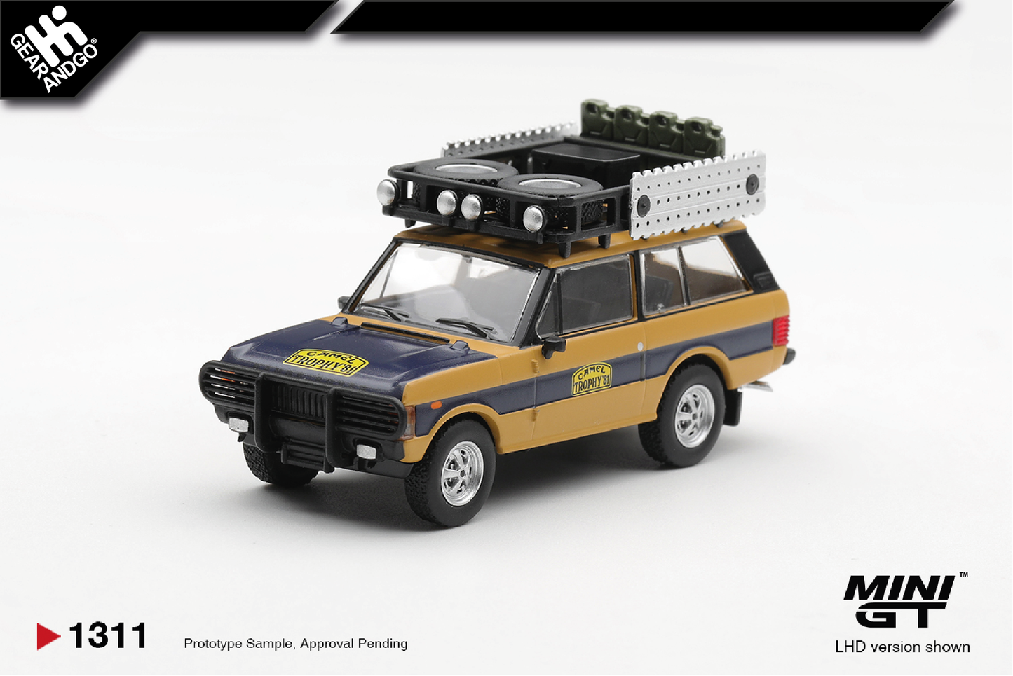 MINI GT 1311 - 1981 LAND ROVER RANGE ROVER *CAMEL TROPHY* N. SUDMANN/F.HOFMANN SUMATRA