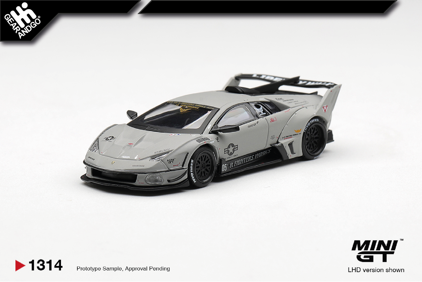 MINI GT 1314 - 2025 LAMBORGHINI GT EVO LB-SILHOUETTE WORKS MURCIELAGO