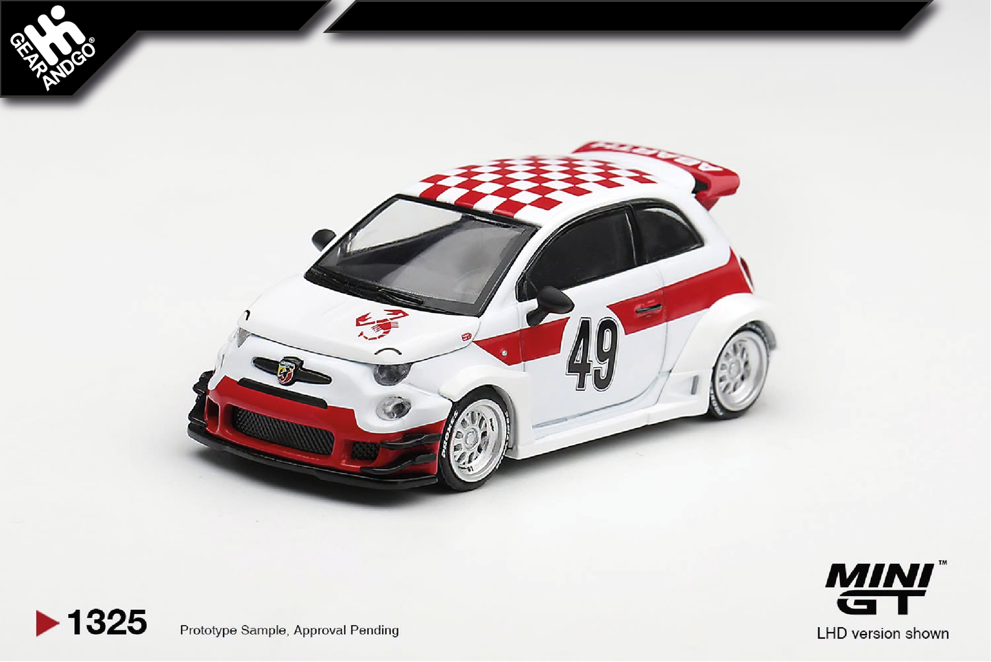 MINI GT 1325 - 2026 FIAT 595 ABARTH LB-WORKS X ABAS WORKS 1000 TC TRIBUTE