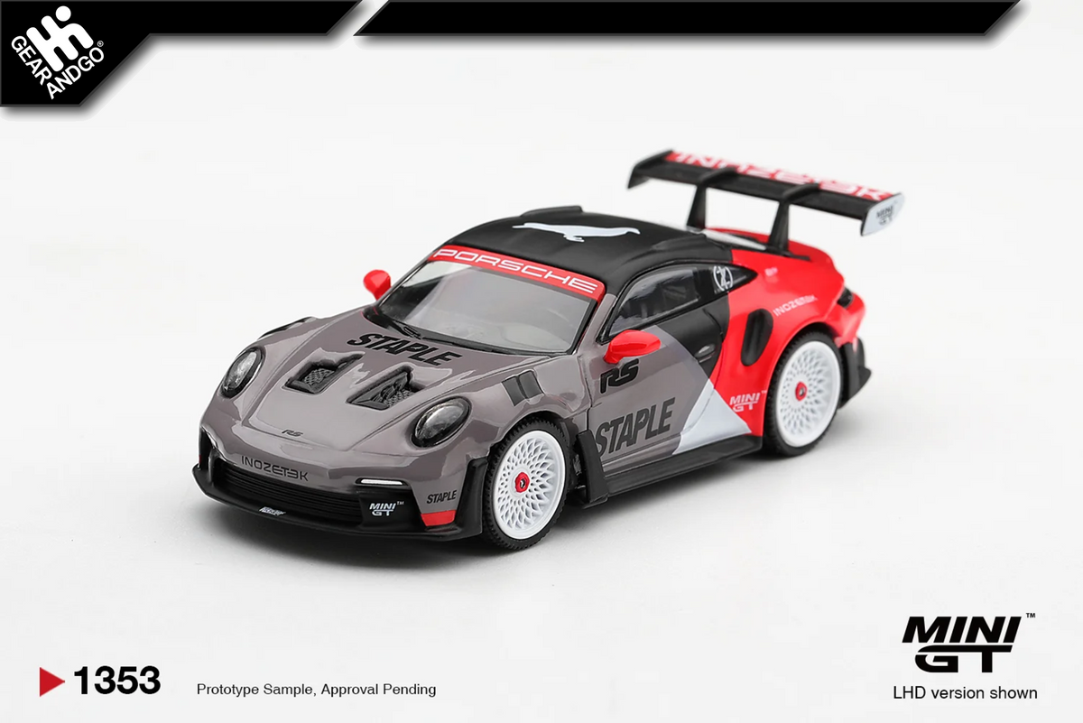 Mini GT 1353 Porsche 911 GT3 RS STAPLE x INOZETEK