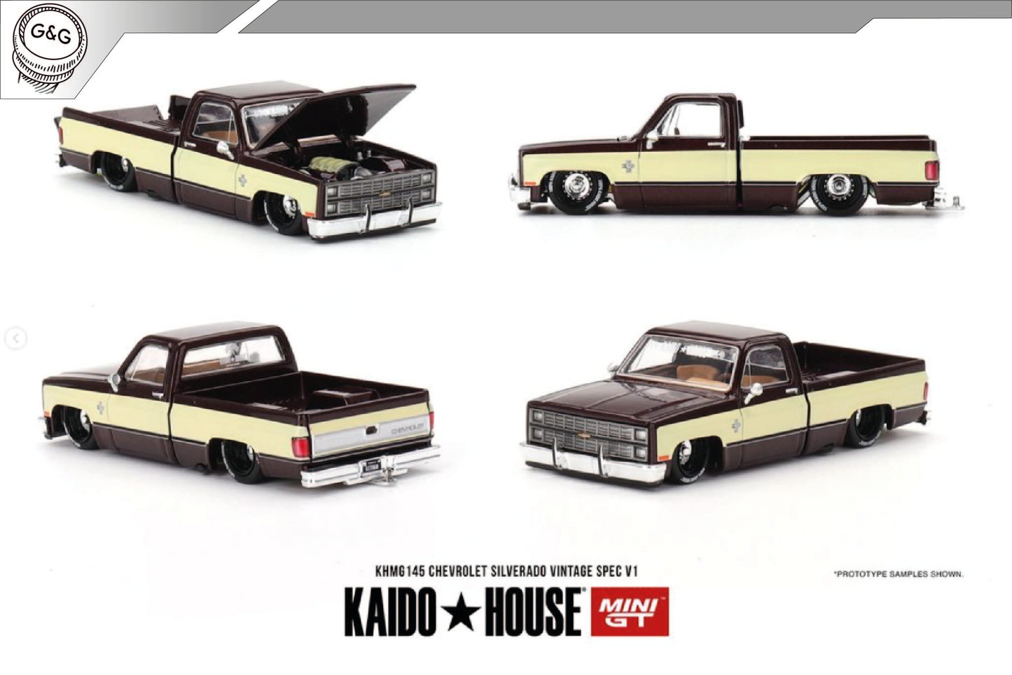 MINI GT KAIDO 145 - CHEVROLET SILVERADO VINTAGE SPEC V1