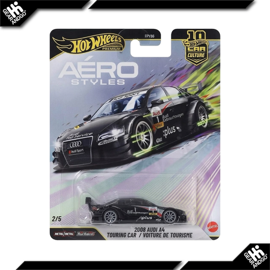 HOT WHEELS AÉRO STYLES - 2008 AUDI A4 TOURING CAR - VOITURE DE TOURISME