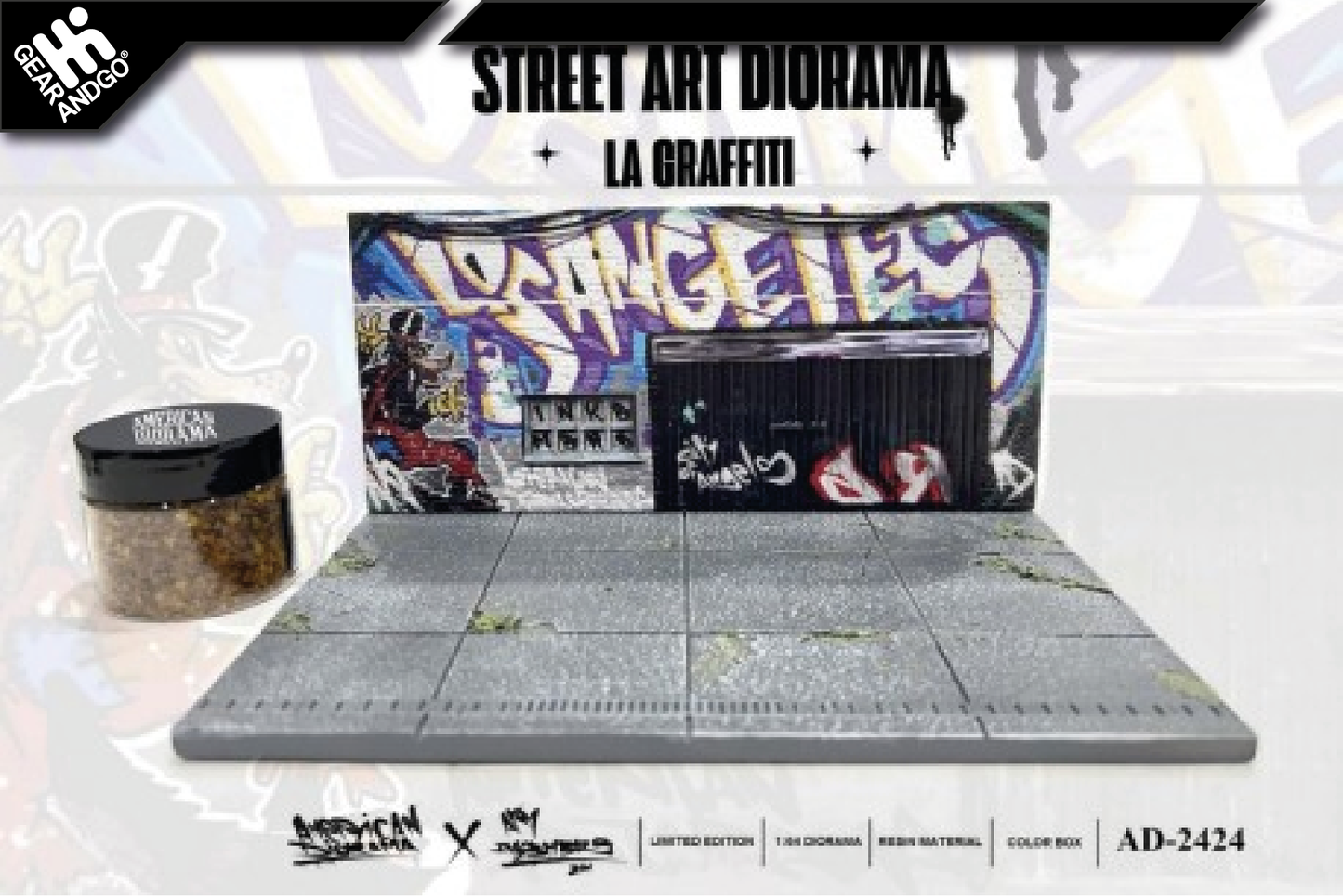 MINI GT X AMERICAN DIORAMA - 2024 ART LA GRAFFITI *DIORAMA STREET*