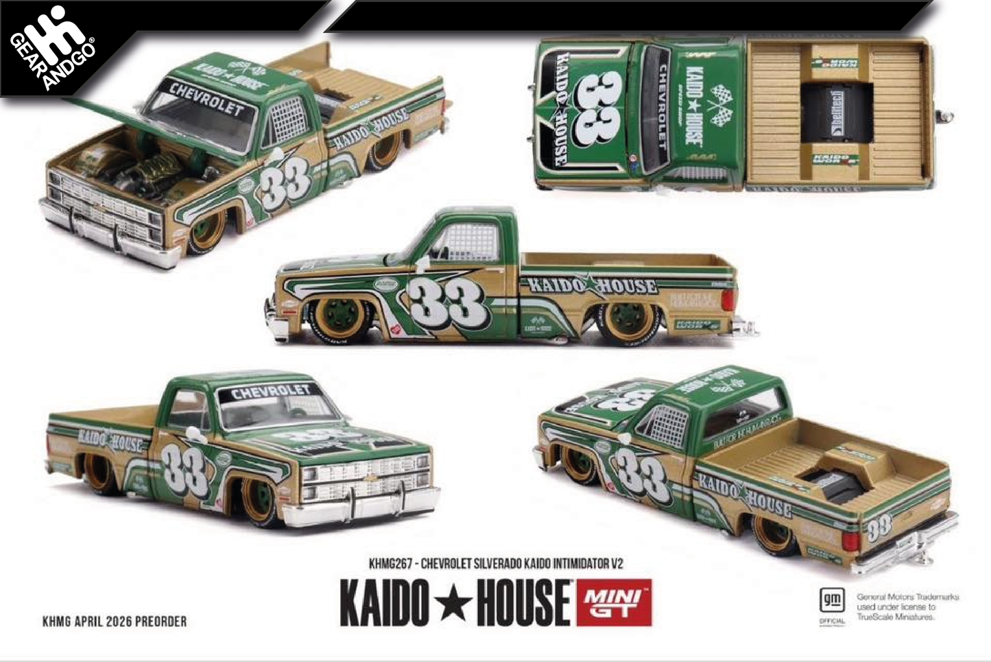 MINI GT KAIDO 267 - CHEVROLET SILVERADO KAIDO INTIMIDATOR V2