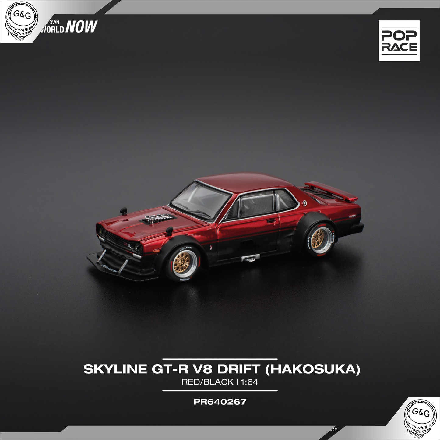 POP RACE - NISSAN SKYLINE GT-R V8 DRIFT *HAKOSUKA*