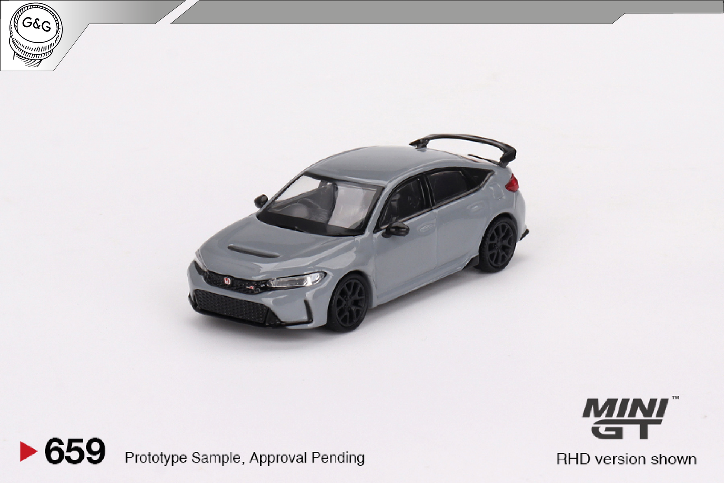 MINI GT 659 - HONDA CIVIC TYPE R SONIC GRAY PEARL 2023