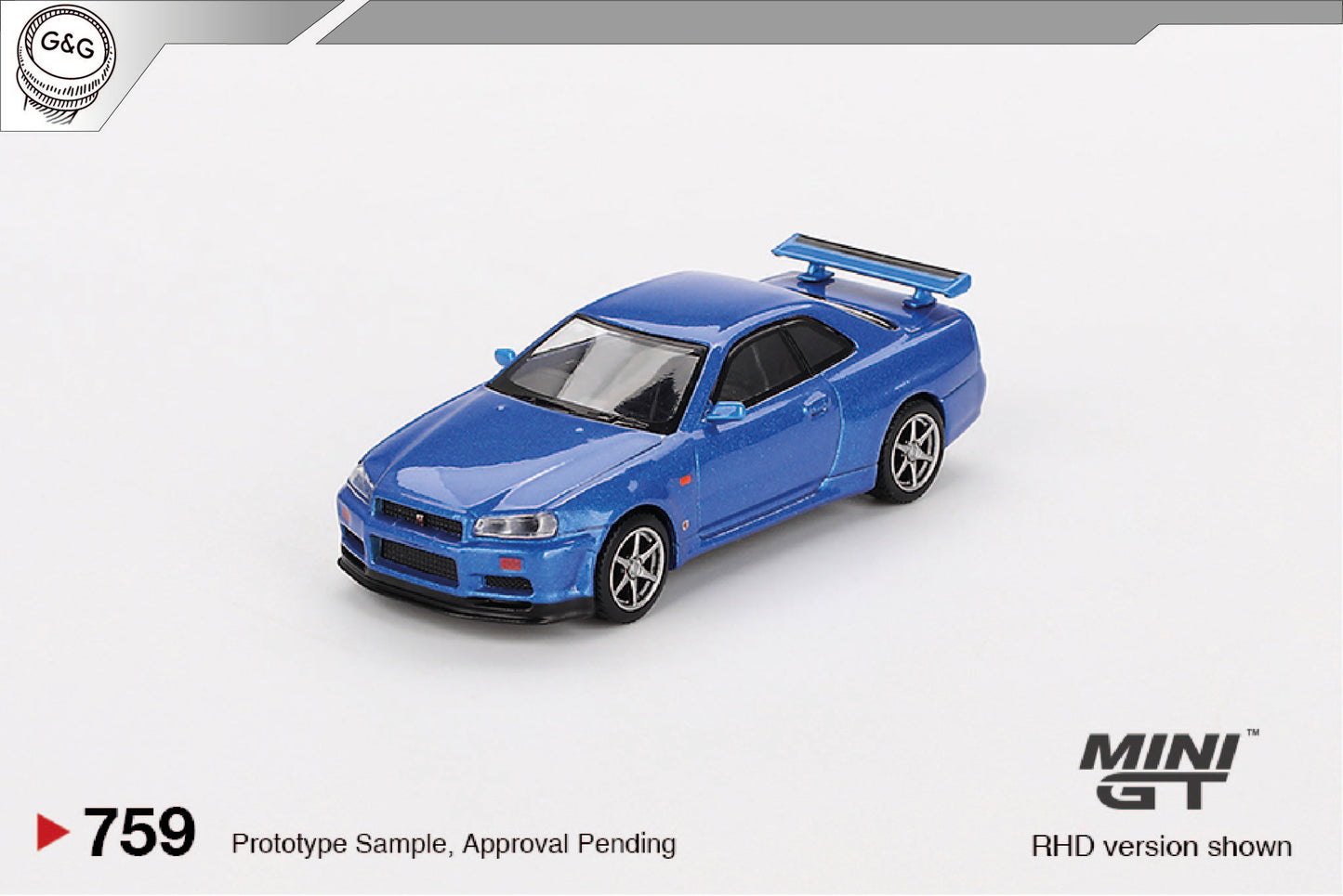 MINI GT 759 - NISSAN SKYLINE R34 V-SPEC