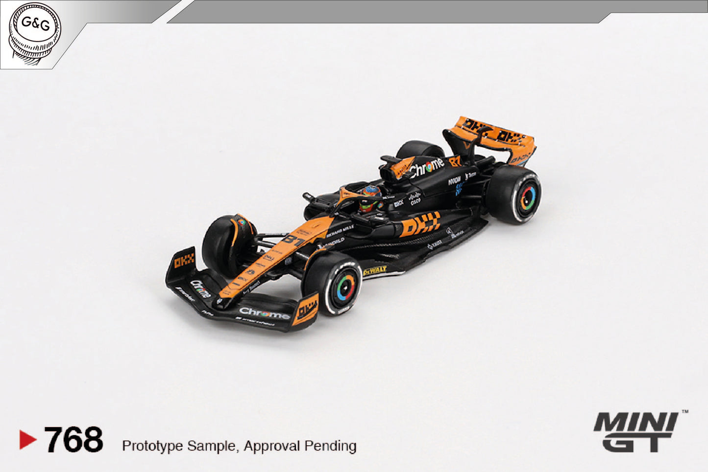 MINI GT 768 - MCLAREN MCL60 OSCAR PIASTRI 2023