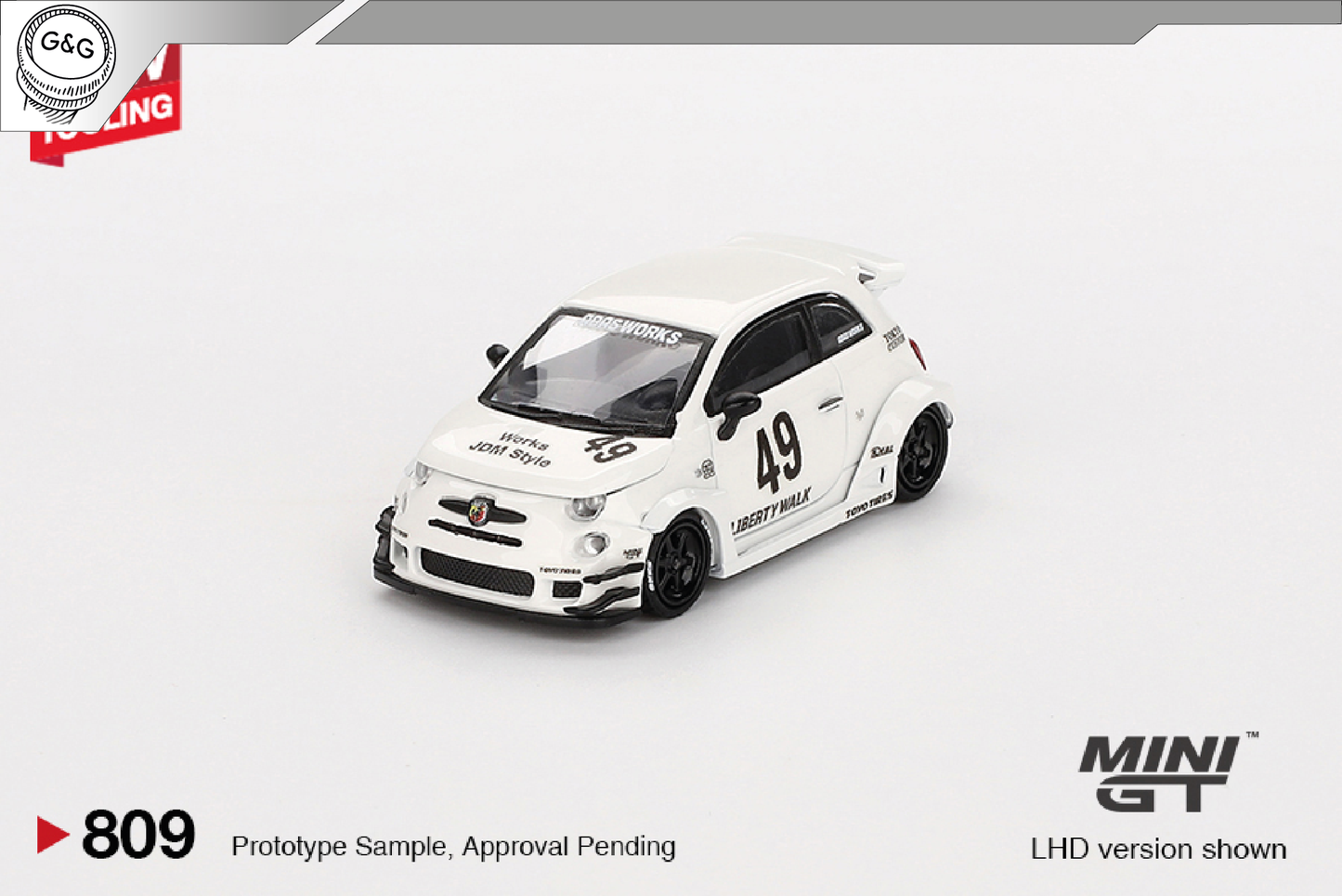 MINI GT 809 - LB-WORKS x ABAS WORKS ABARTH 595