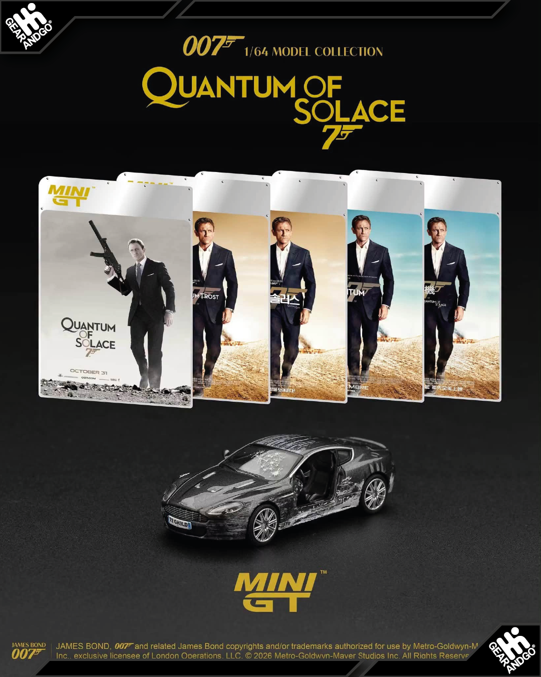 MINI GT 924 - 2008 ASTON MARTIN BDS *QUANTUM OF SOLACE*