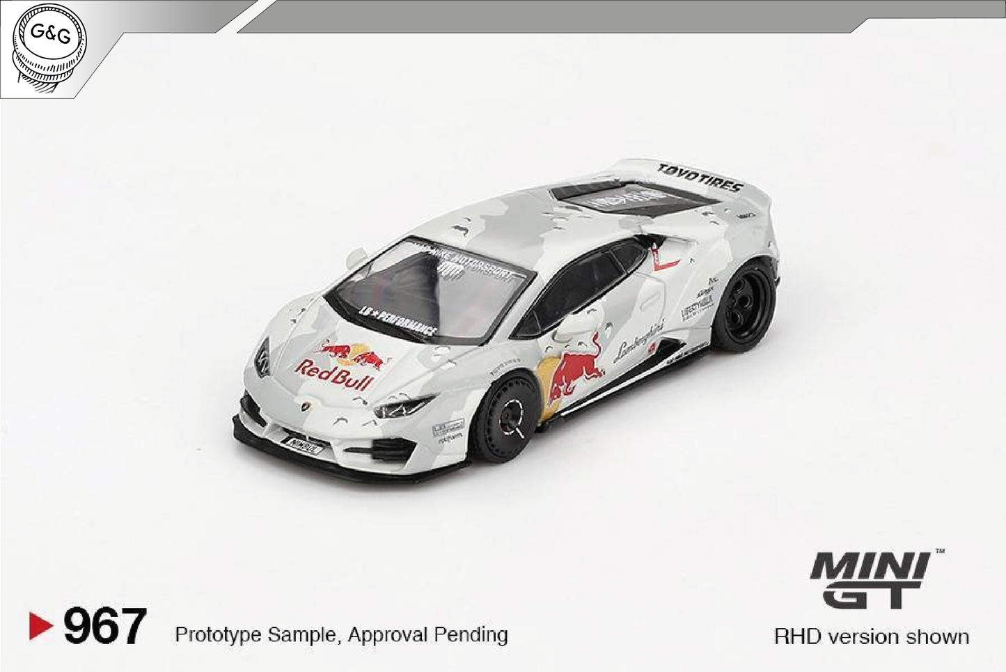 MINI GT 967 - 2024 LAMBORGHINI HURACAN LB-WORKS VER.2 MAD MIKE NIMBUL