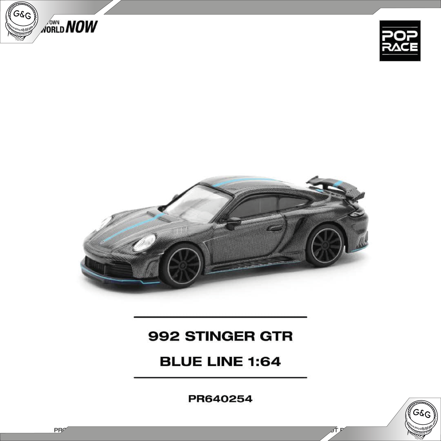 POP RACE - 992 STINGER GTR CARBON EDITION WITH BLUE LINE