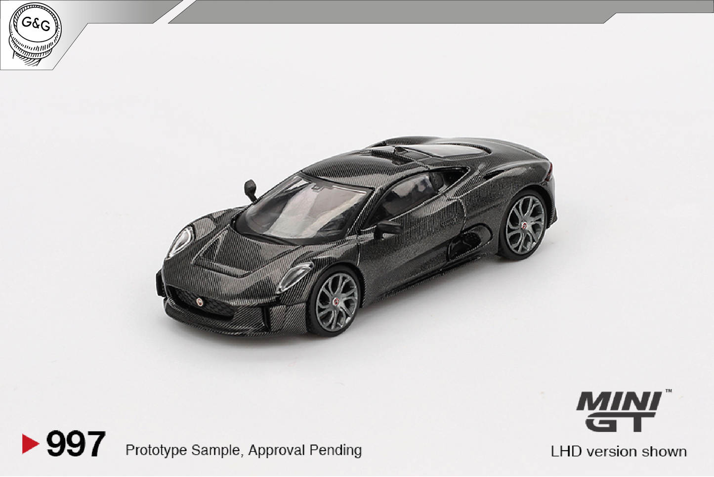 MINI GT 997 - 2010 JAGUAR C-X75 TEST CAR