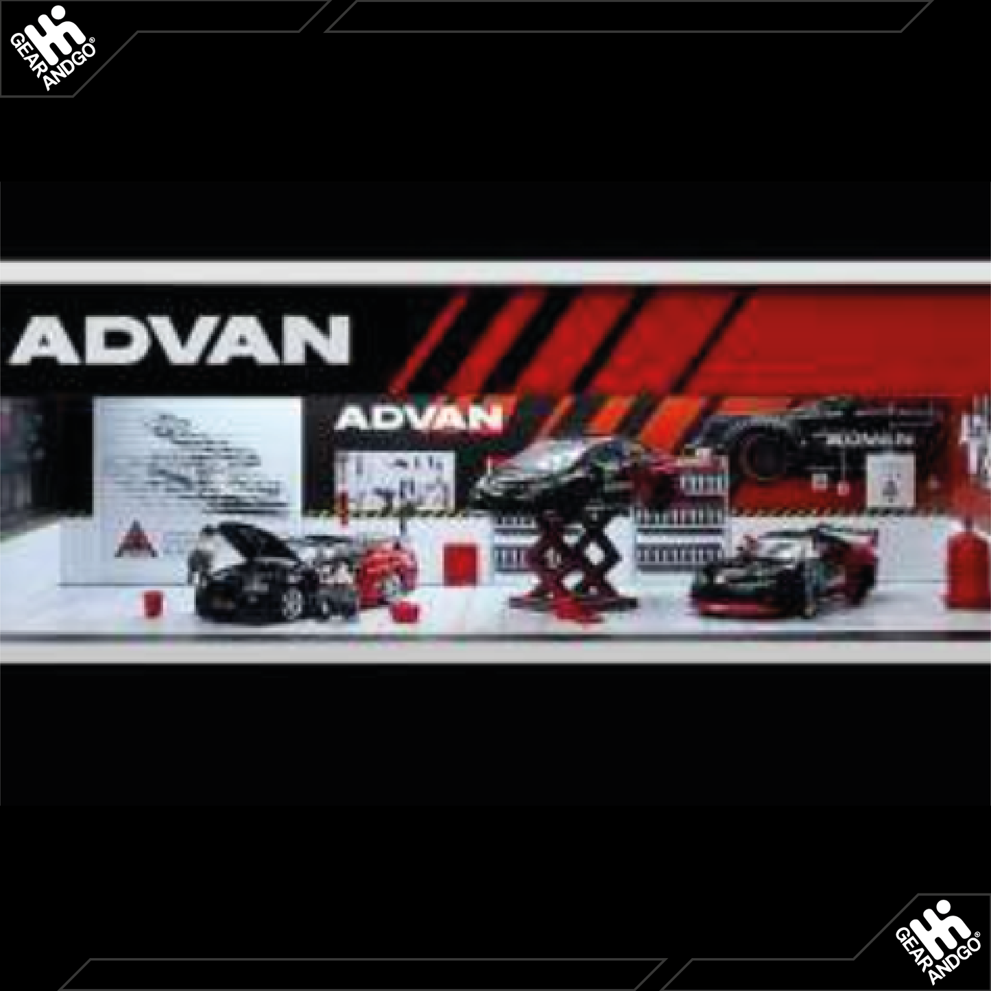 BLACK BOX DIORAMA - PARKING GARAGE *ADVAN WITH LIGHT*