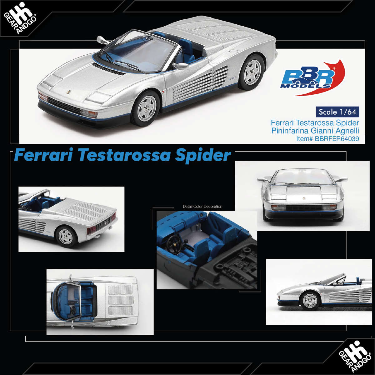 BBR - FERRARI TESTAROSSA SPIDER PININFARINA
