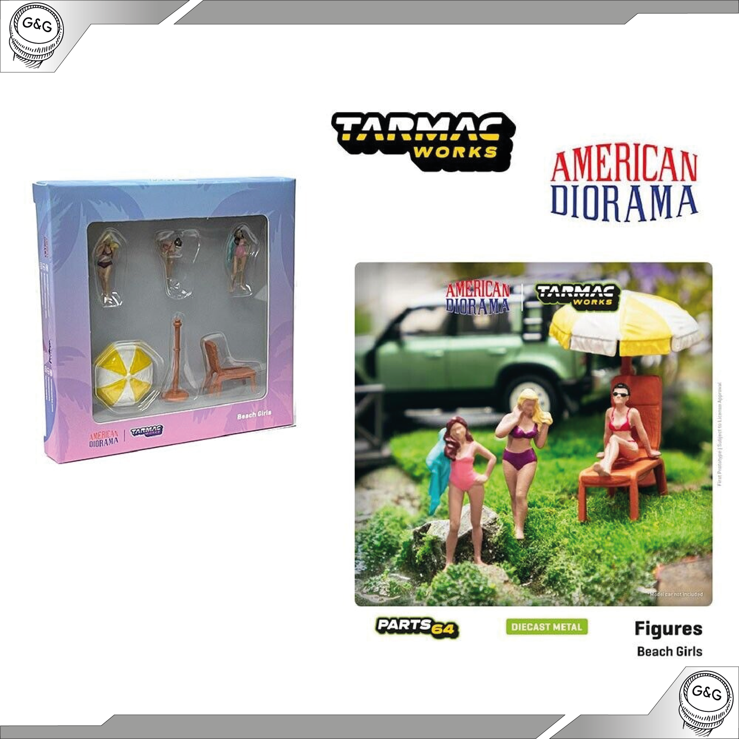 TARMAC FIGURKY BEACH GIRLS