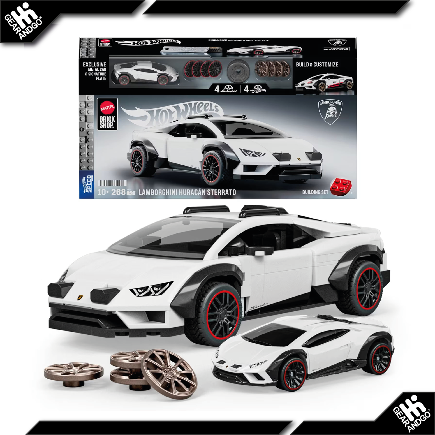 HOT WHEELS BRICK SHOP - 1/32 LAMBORGHINI HURACÁN STERRATO