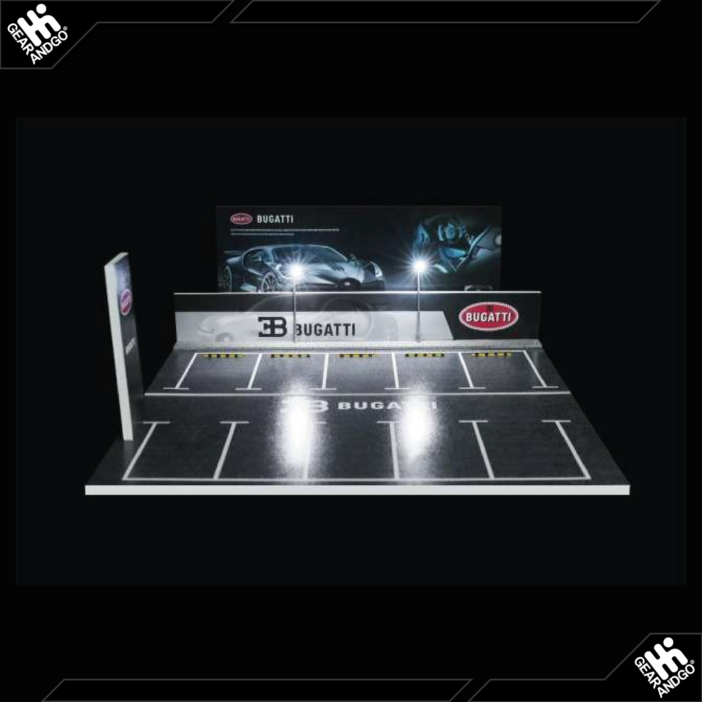 BLACK BOX DIORAMA - DIORAMA *BUGATTI PARKING LOT*