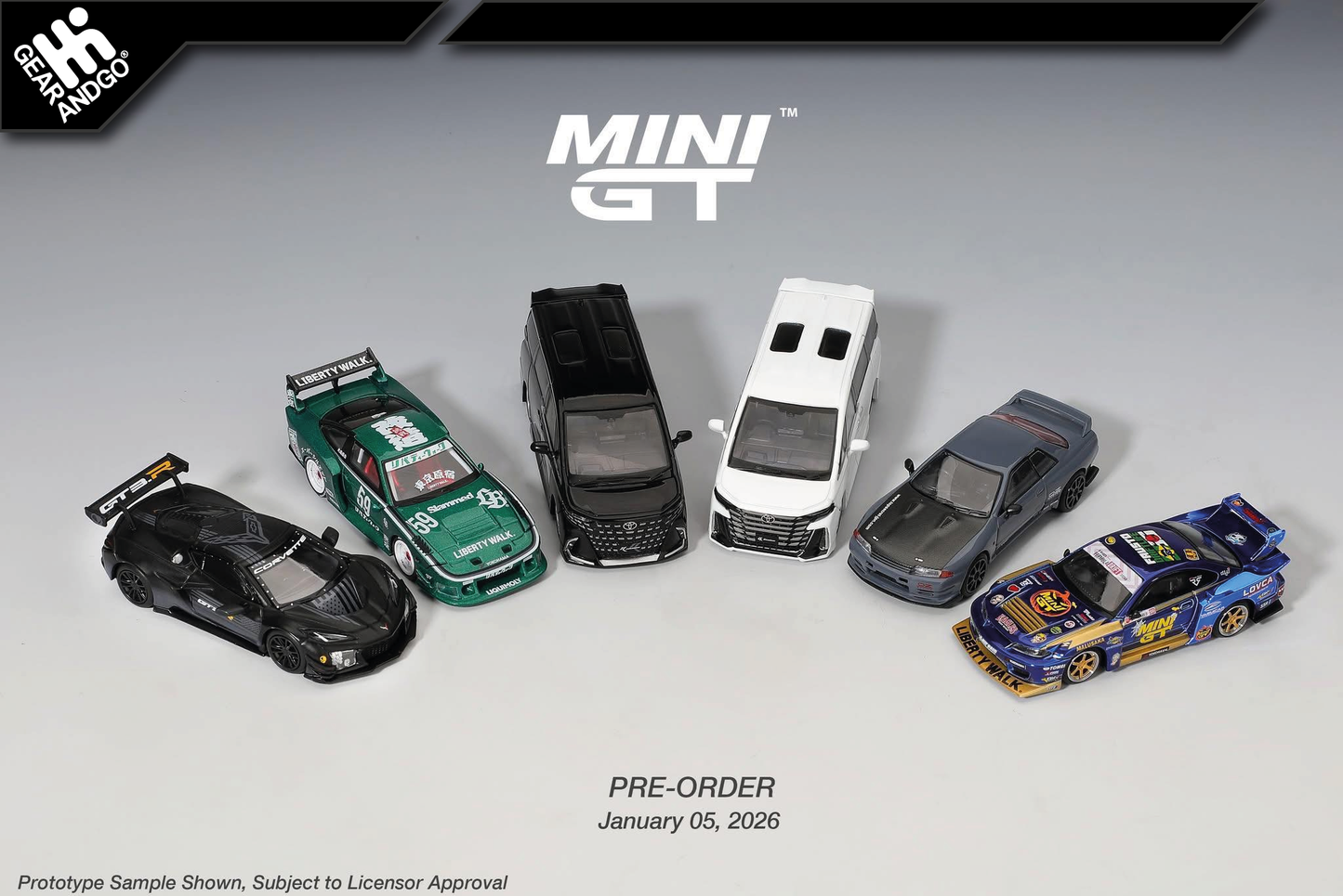 MINI GT CELÝ MIX - 1163 + 1179 + 1180 + 1185 + 1186 + 1187