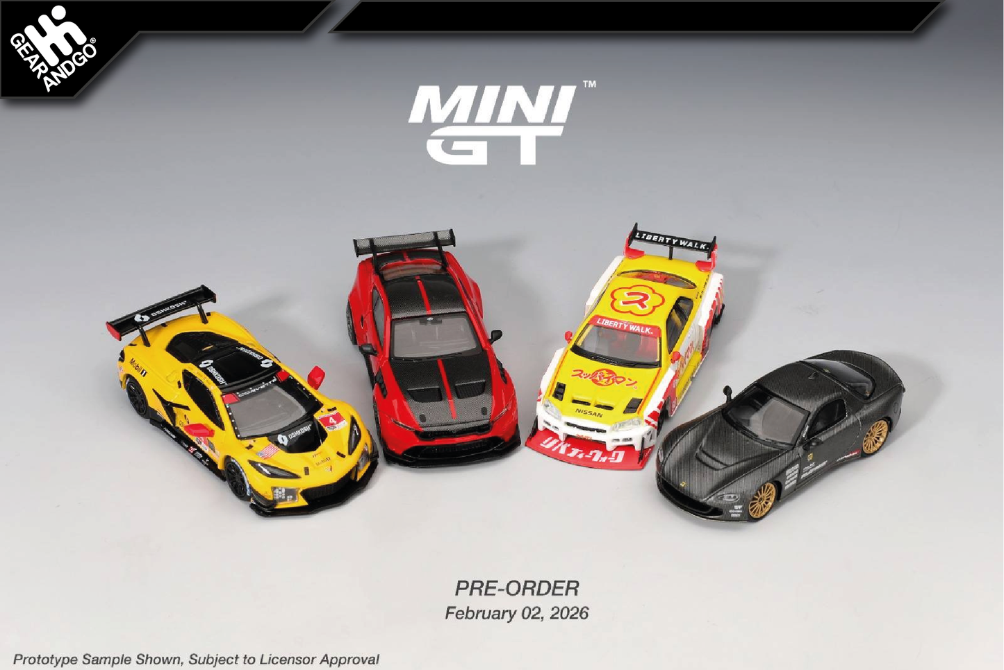 MINI GT CELÝ MIX - 1196 + 1197 + 1204 + 1205