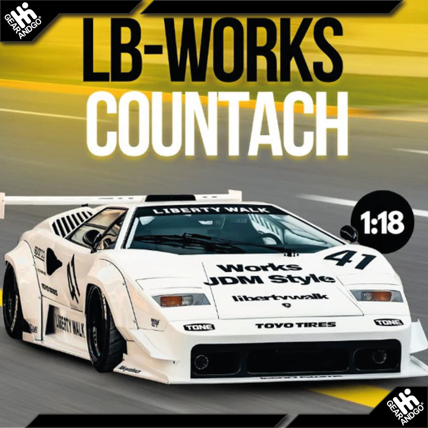 GT SPIRIT 518 - LAMBORGHINI COUNTACH LB-WORKS