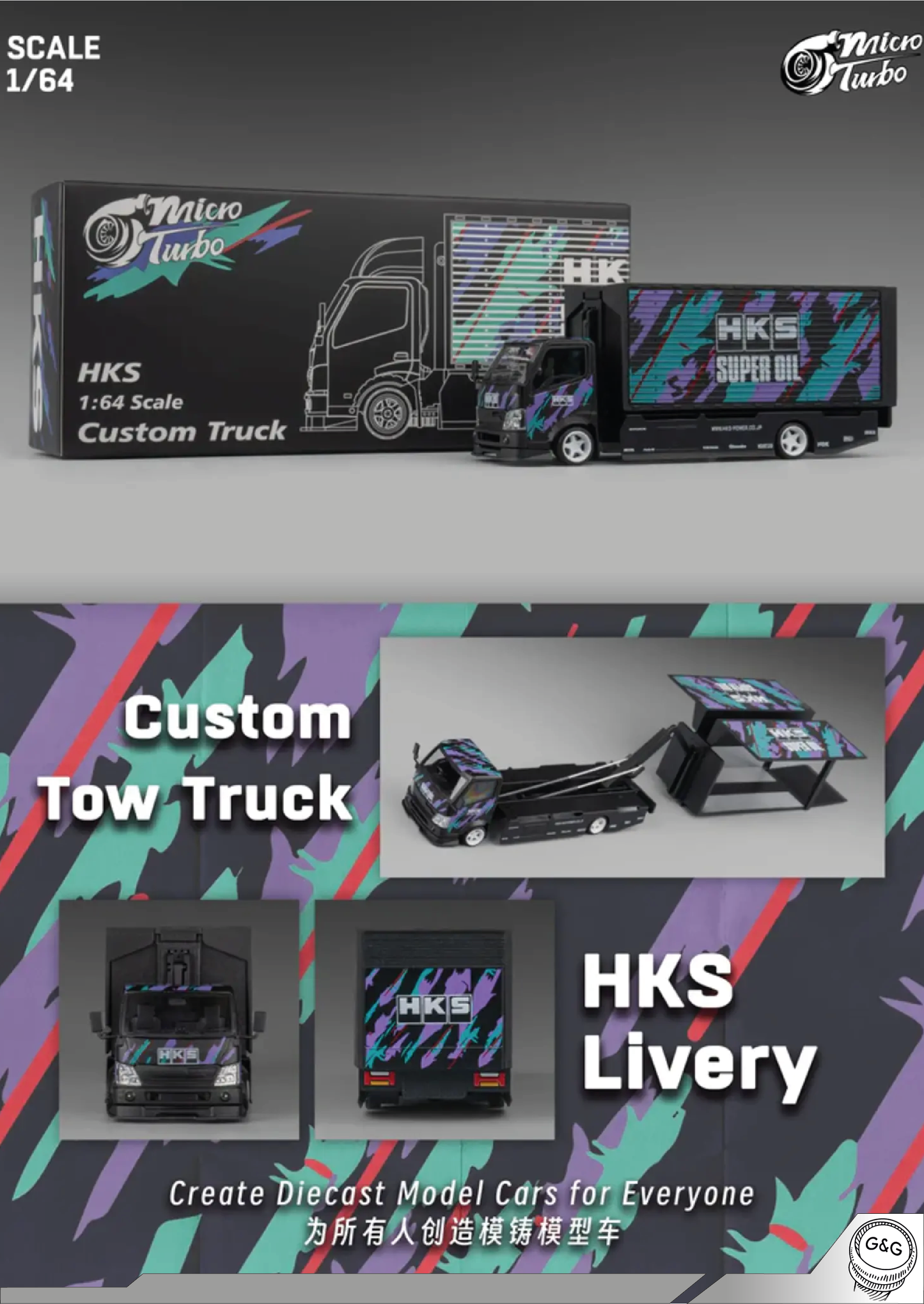MICRO TURBO - CUSTOM TOW TRUCK HKS LIVERY
