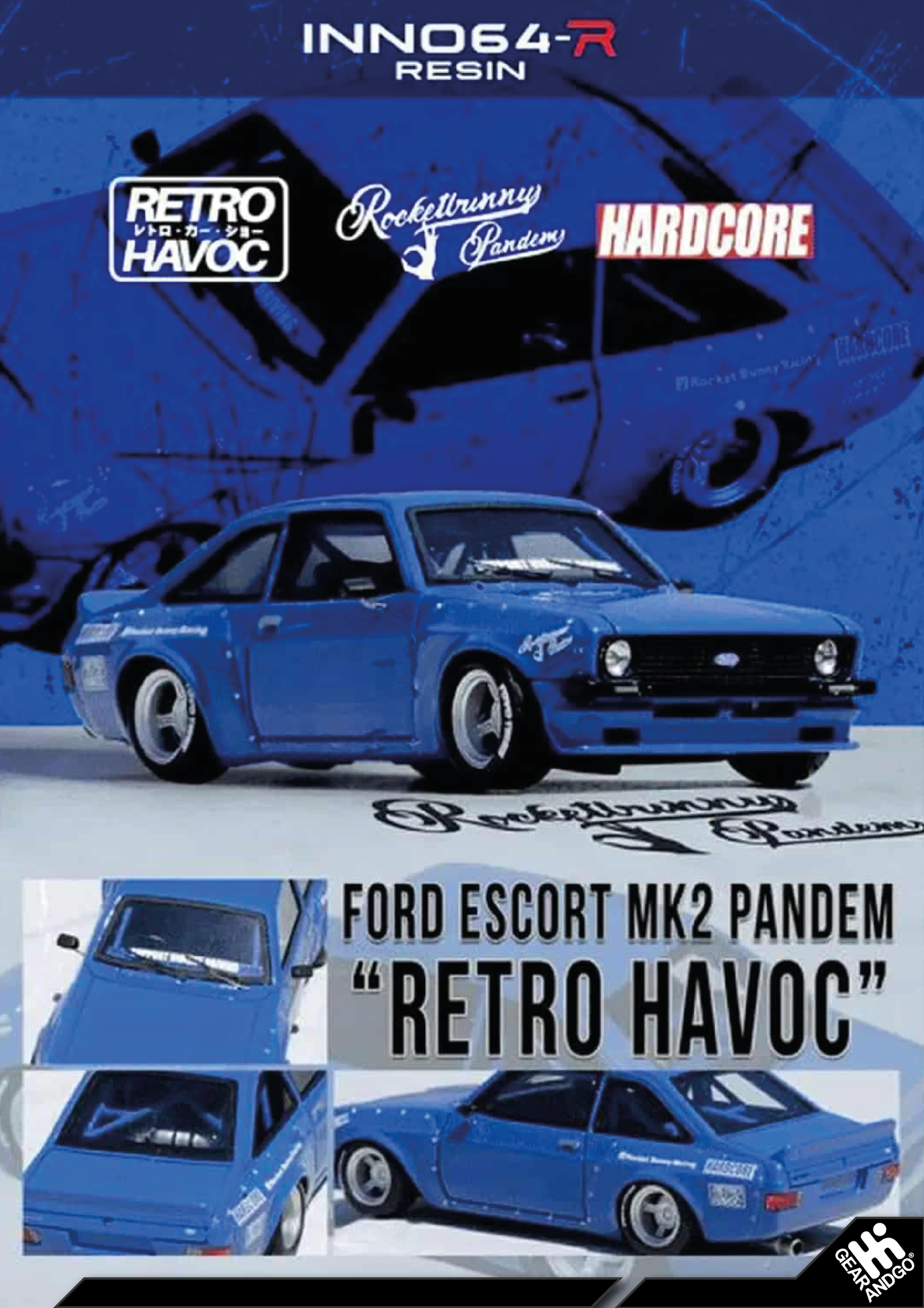 INNO64 - FORD ESCORT MK2 PANDEM *EMOTION* RETRO HAVOC