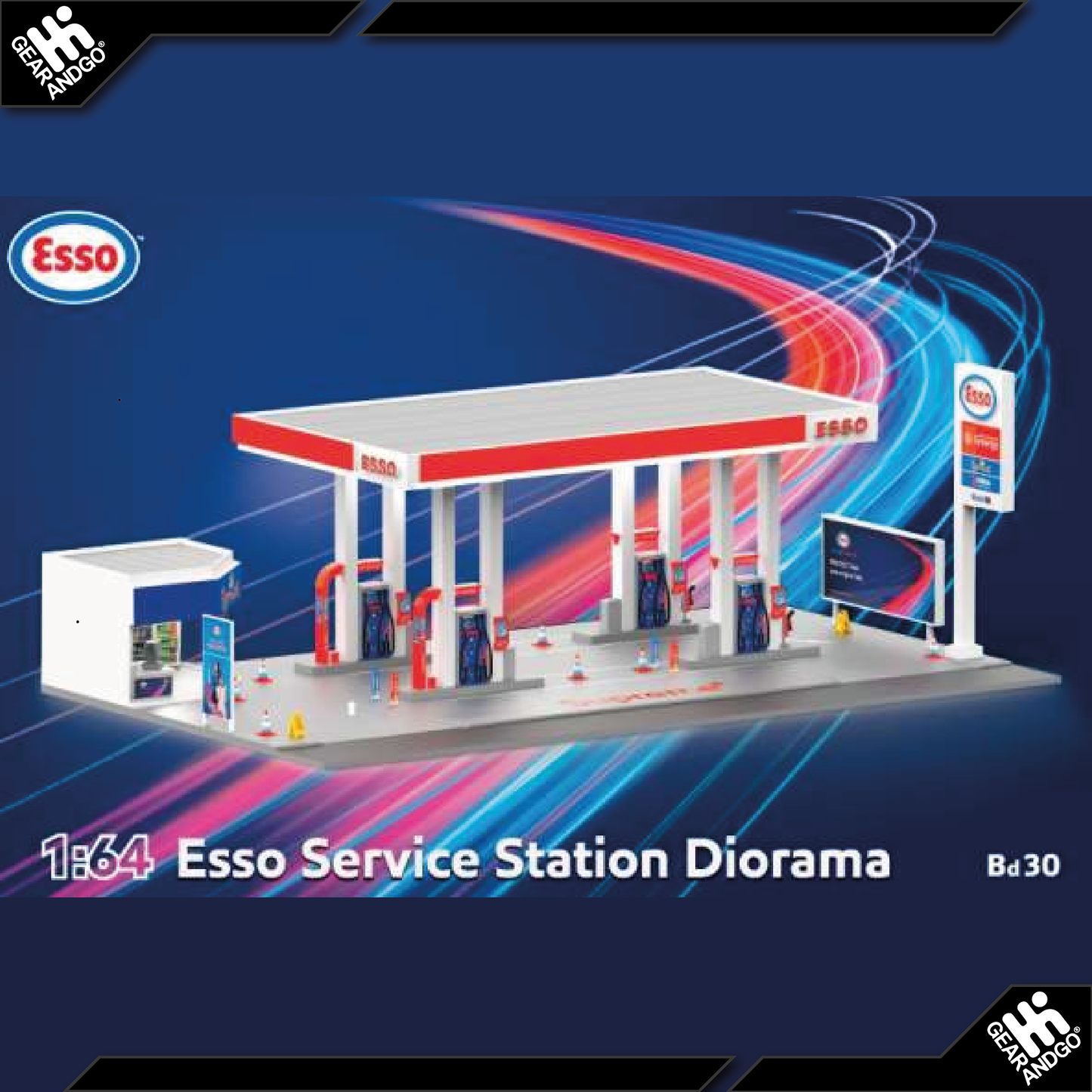 TINY - ESSO SERVICE STATION DIORAMA