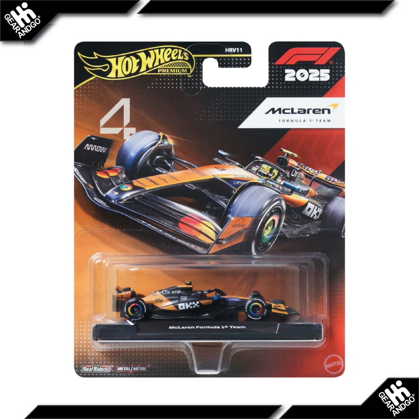HOT WHEELS FORMULA 1 - 2025 F1 MCLAREN FORMULA 1 TEAM #4 LANDO NORRIS