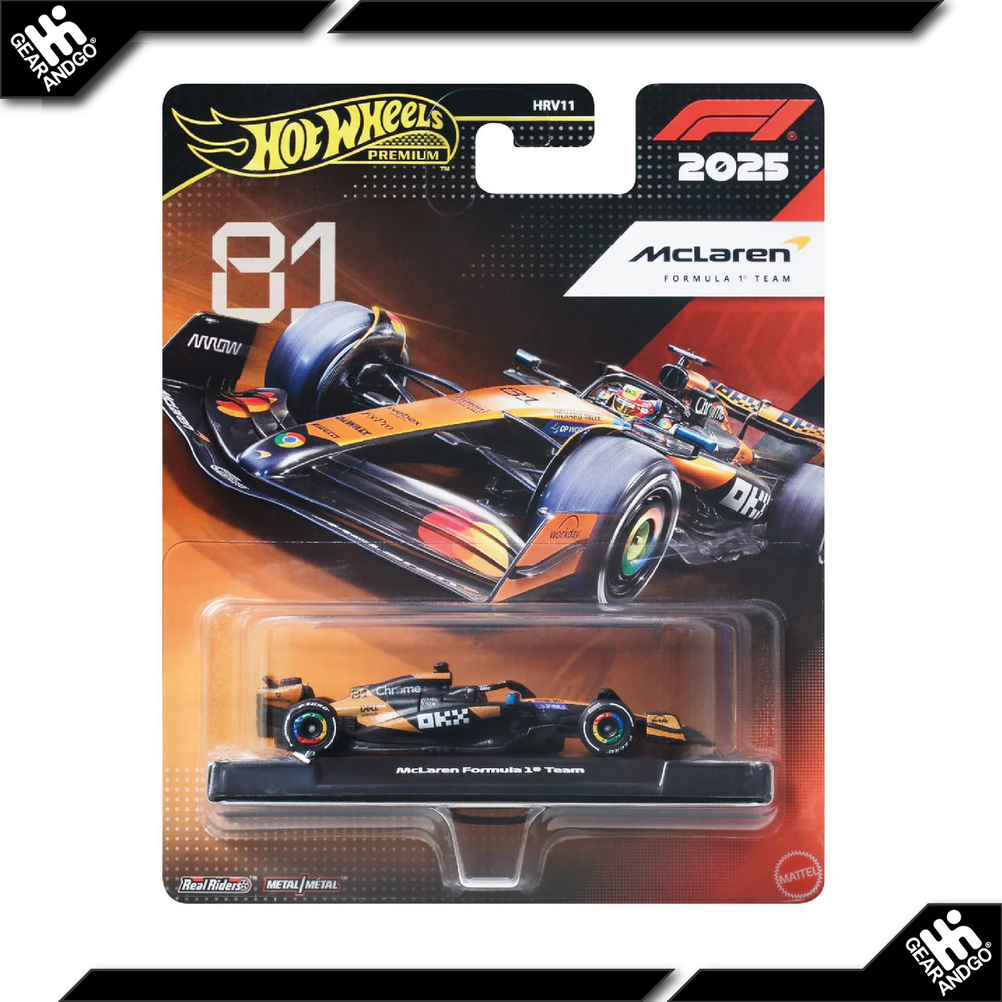 HOT WHEELS FORMULA 1 - 2025 F1 MCLAREN FORMULA 1 TEAM #81 OSCAR PIASTRI