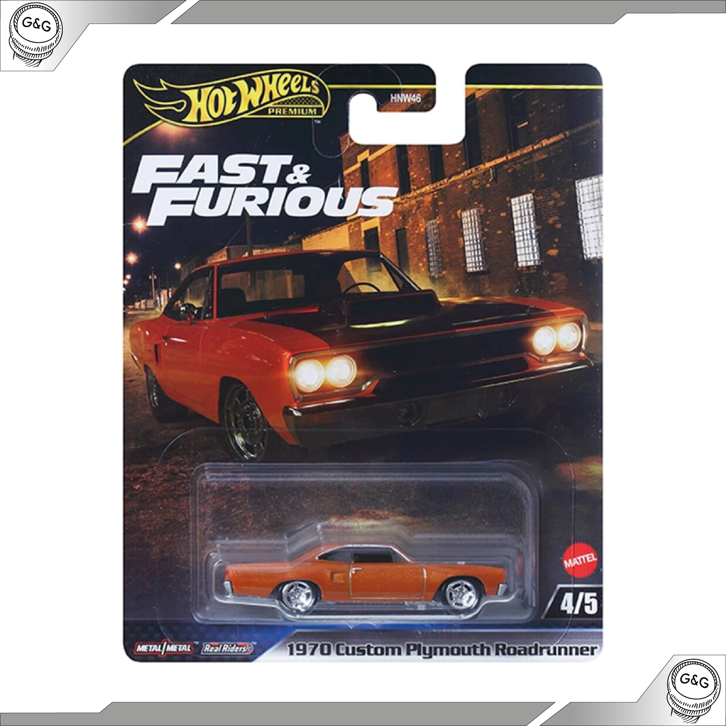 HOT WHEELS FAST AND FURIOUS - 1970 CUSTOM PLYMOUTH ROADRUNNER